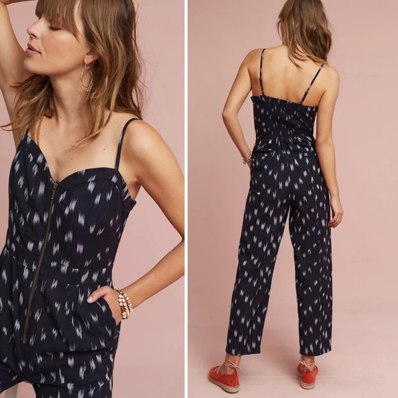 Anthropologie Pants - Anthropologie Elevenses | Ikat Jumpsuit
